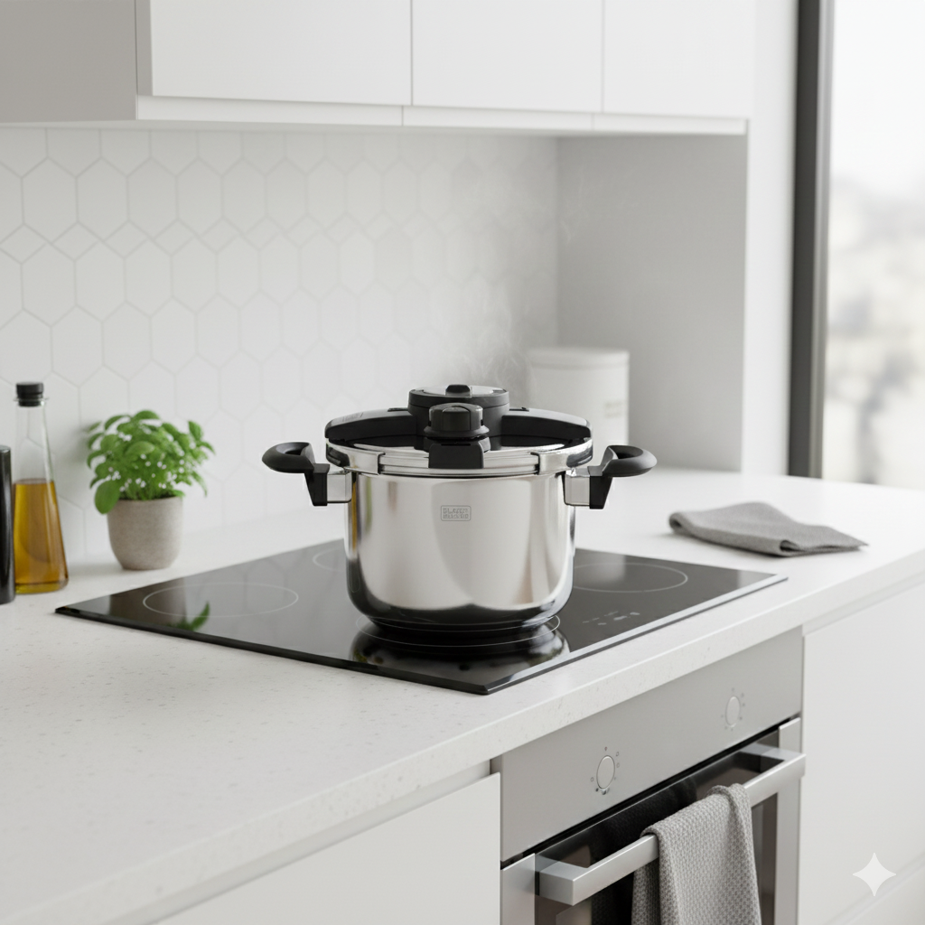 Panela Pressão Black Decker Inox 6L Pro Fechamento Externo