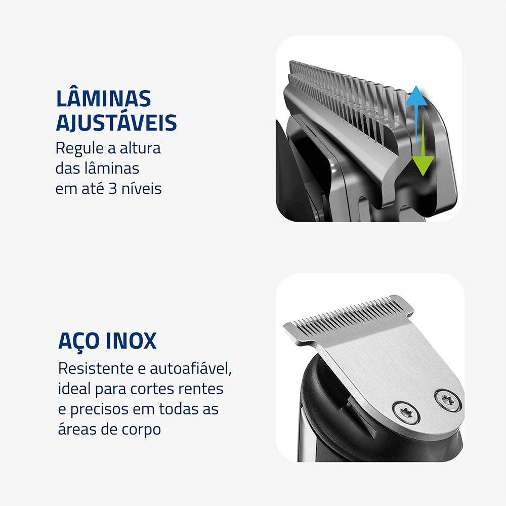 Aparador Barba Cabelo Mondial Bodygroom Sem Fio Bg-09