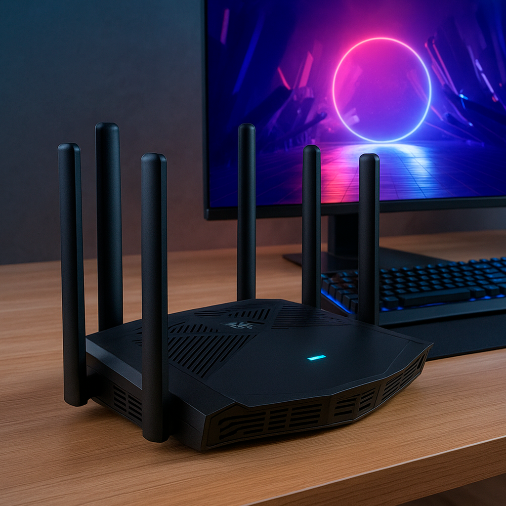 Roteador de Wifi Gamer Acer W6x Wi-Fi 6 Dual Band AO0839