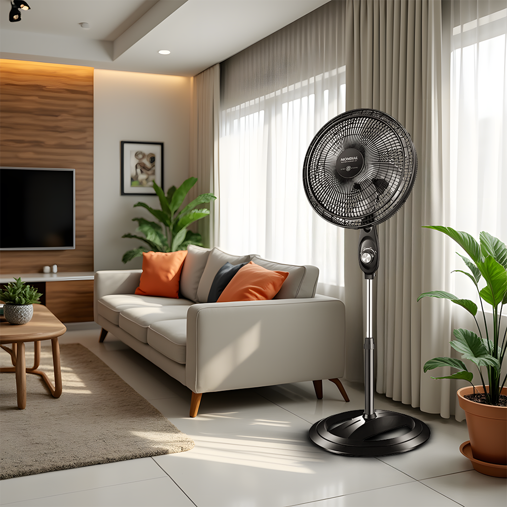 Ventilador De Coluna Mondial Vsp-40c-nb Super Power 40cm