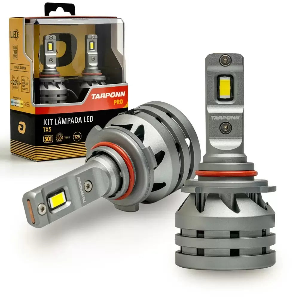 Kit Lâmpada Led Tarponn TP-6416 TX5 Pro HB3 HB4 4000k 50w