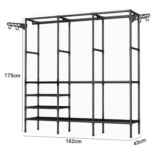 Guarda Roupa Decoteam Dobrável Closet Aberto Organizador Aço